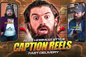 do professional video editing in alex hormozi engaging style