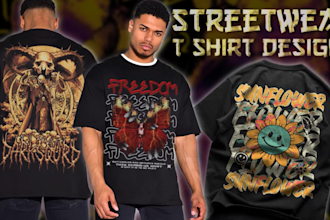 design edgy streetwear tshirts and hoodies for your brand