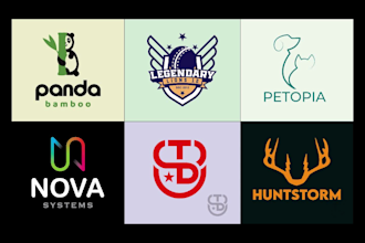 create emblem combination mark lettermark abstract logo