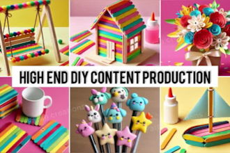 make colorful DIY crafts video for you