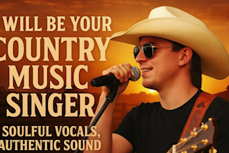 be your country music singer soulful vocals authentic sound producer