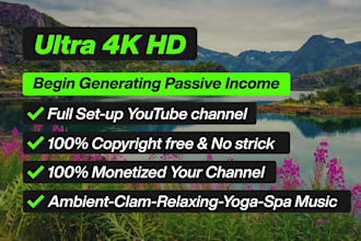 create youtube channel 100 relaxing meditation music videos