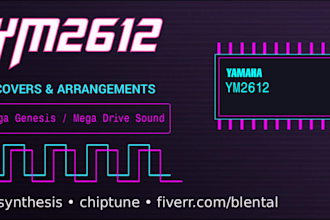 create 16 bit chiptune sega genesis covers using ym2612 chip