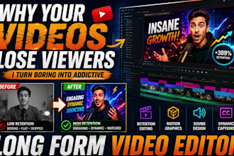 edit engaging youtube business and finance videos professionally