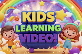 do kids learning video, kids video editing for youtube with smooth transition