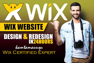 do custom wix website design, wix website redesign