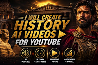 create ai documentary video history youtube video ai animation voiceover