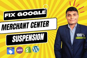 fix google merchant center suspension  and feed error