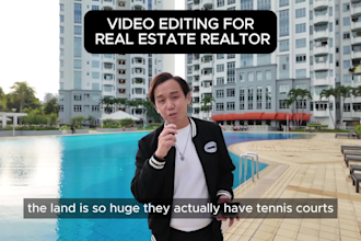 do real estate property listing video editing for instagram reel,tiktok realtor
