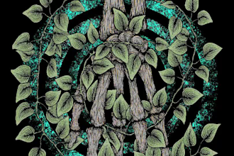 create artwork tshirt, merchandise with lineart style