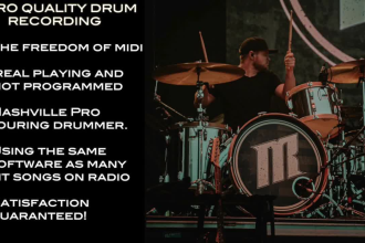 record live midi drums that give you endless possibilities