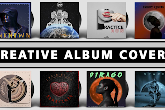 design a creative album cover or single cover