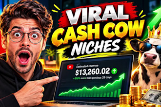 create cashcow video for youtube automation channel, faceless video