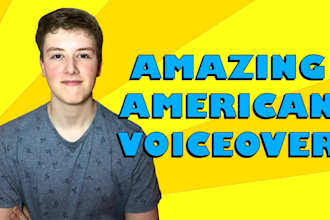 make an amazing american male voiceover