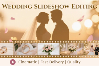 create wedding photo slideshow video