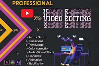 be your professional youtube video editors for hire