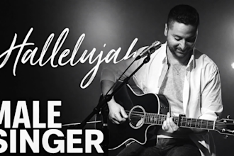 record male singer vocals with acoustic, electric and session guitar