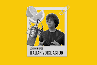 record an italian voice over with a warm voice
