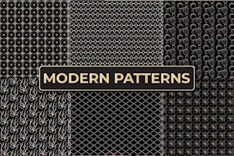 create vector seamless luxury patterns for fashion and print