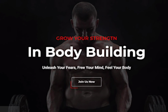 design attractive workout, fitness, gym, yoga, trainer website