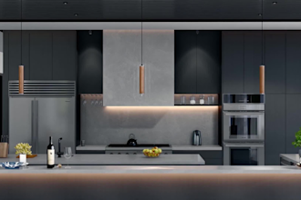 3d bathroom, kitchen, cgi interior design and render