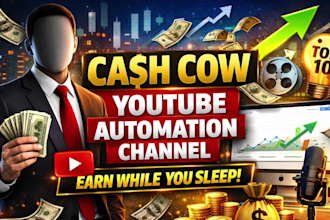 create endearing  cash cow videos and youtube automation channel to earn 20k