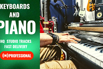 play professional piano and keyboards for your song