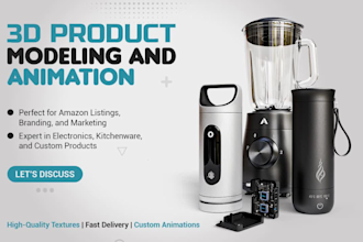3d product photo realistic render for ecommerce
