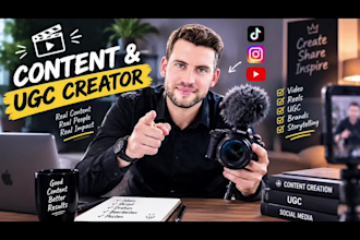 create ugc videos in german, english or arabic