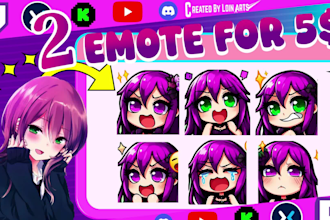 design animated stream overlay, kick, twitch emotes, twitch logo, banner