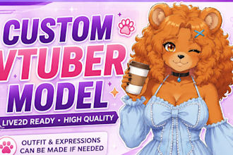 do live 2d vtuber model rigging for vtube studio