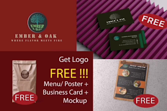 design minimalist food, coffee shop, café, restaurant logo