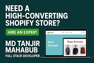 build a shopify store or redesign your shop
