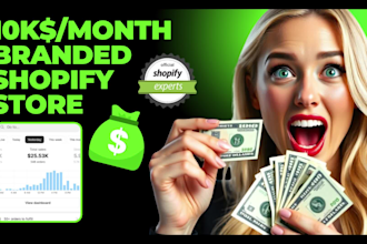 create, design build shopify store, shopify dropshipping store, shopify website