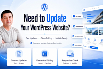 edit and update your wordpress website