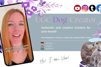 do authentic ugc dog content videos for your brand