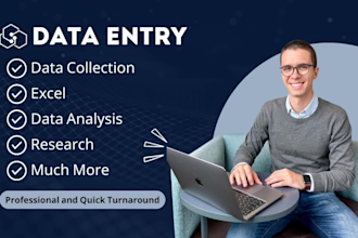 help with any data entry and research
