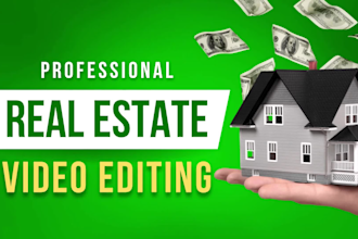 edit real estate videos with cool texts and graphics