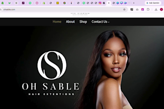 hair extension website hair extension shopify store wix hair extension website
