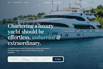 design a boat rental and yacht rental websites that boost bookings instantly