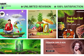 do web banners, animated banners, gifs, ads, and post design