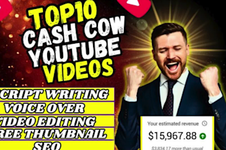 be your top finance video editor for your faceless youtube including production