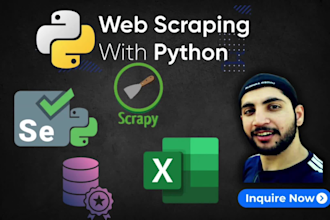 do python web scraping and data scraping