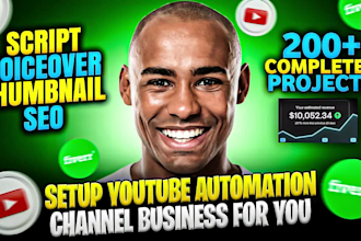 setup youtube automation channel business for you and create cash cow videos