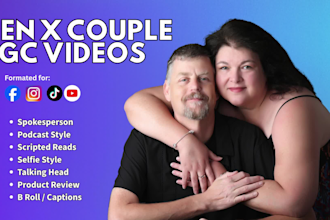 create authentic gen x couples ugc videos for your brand
