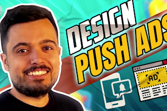 design push notification banner ad image for clickbank jvzoo affiliate CPA offer
