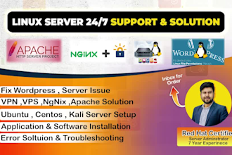 fix linux server, wordpress hosting issue