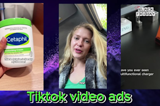 create ugc or tiktok video ads dropshipping ads ugc ads