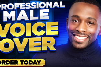 record a deep conversational american male voice over