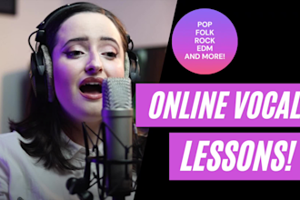 be your vocal coach and provide online singing lessons